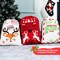 3 Packs present Bags, Santa Burlap Sack with Drawstring 26" x 19" for Large Xmas Package Storage, Event Party Supplies, Christmas Party Favors